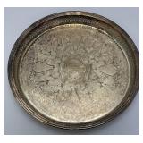 Vintage Kentucky State Fair 1993 Engraved Silver Plate Tray 15'