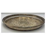 Vintage Kentucky State Fair 1993 Engraved Silver Plate Tray 15'