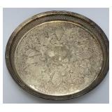Vintage Kentucky State Fair 1993 Engraved Silver Plate Tray 15'
