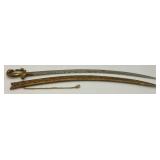 Ceremonial Sword Indian Groom Wedding With Hilt 35.5' Leopard And Rabbit Brass Handle