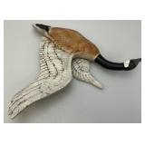 3 Vintage Ceramic Geese Wall Hangings Hand painted 1= 15' x 16.5', 1= 16' x 18.5' & 1= 10' x 13.5'