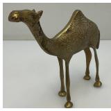 Heavy Brass Etched Camel 2' x 5.5' x 7'