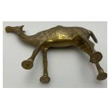 Heavy Brass Etched Camel 2' x 5.5' x 7'