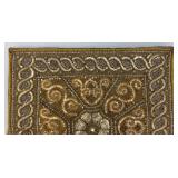 Vintage Asain Beaded Pillow Cover 16' x 16'