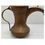Antique Brass And Copper Turkish Teapot/Coffee Pot