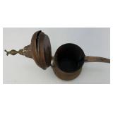 Antique Brass And Copper Turkish Teapot/Coffee Pot