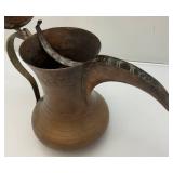 Antique Brass And Copper Turkish Teapot/Coffee Pot