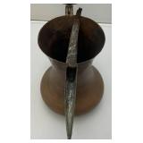 Antique Brass And Copper Turkish Teapot/Coffee Pot