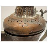Antique Brass And Copper Turkish Teapot/Coffee Pot