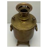 Antique Imperial Russian Tula Charcoal Heavy Brass Samovar With Stamps 19 1/4' Tall