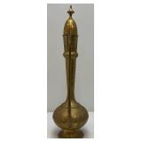 23.5' Etched Brass Ewer: 1950's-60's Coffee/Teapot