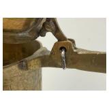 23.5' Etched Brass Ewer: 1950's-60's Coffee/Teapot