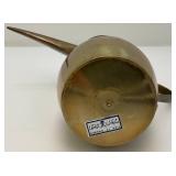 Vintage Etched Brass Turkish Dallah Coffee Pot 12' Signed With Foil label