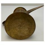 Vintage Etched Brass Suadi Arabia Dallah Coffee pot 11.5'