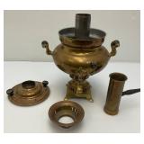 Antique Middle East Turkish Brass Samovar 17' Tall