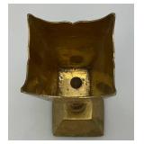 Vintage 1970's Etched Brass Chalice Goblet Vessels /Votive Candle Holder 1=4' 1= 8'