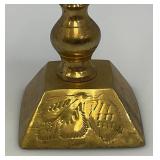 Vintage 1970's Etched Brass Chalice Goblet Vessels /Votive Candle Holder 1=4' 1= 8'