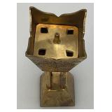 Vintage 1970's Etched Brass Chalice Goblet Vessels /Votive Candle Holder 1=4' 1= 8'