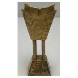Vintage 1970's Etched Brass Chalice Goblet Vessels /Votive Candle Holder 1=4' 1= 8'