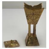 Vintage 1970's Etched Brass Chalice Goblet Vessels /Votive Candle Holder 1=4' 1= 8'