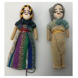 Group Of Vintage Worry Dolls 3 1/2'