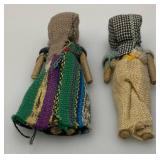 Group Of Vintage Worry Dolls 3 1/2'