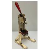 Vintage Betty Potter 10H French Fry Cutter 14' Tall