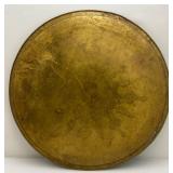 Very Large 30 1/4' Heavy Etched Brass Serving Tray Arabic