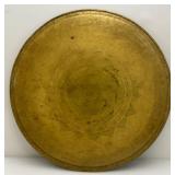 Very Large 30 1/4' Heavy Etched Brass Serving Tray Arabic