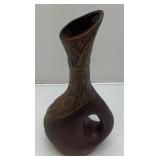 Large MCM Modern Abstract Cutout Vase 19 1/4'