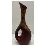 Large MCM Modern Abstract Cutout Vase 19 1/4'