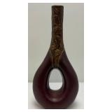 Large MCM Modern Abstract Cutout Vase 21''