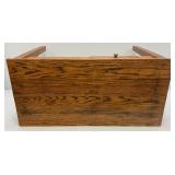 Vintage Primitive Solid Oakl 16' x 20' x 33' Kids Desk With Drawer And Pullout