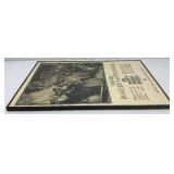 20' x 30' Framed Behind Glass Wartime United States Food Administration 'War Rages In France, We Must Feed Them' Poster