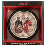 Coca-Cola Wall Clock Featuring Dale Sr and Jr