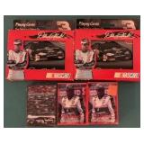 Five Packages of Dale Earnhardt Playing Cards