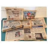 Seven Newspapers Highlighting Dale Earnhardt