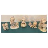 Five Collectible Precious Moments Figurines