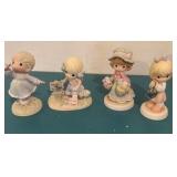 Lot of Four Precious Moments Figurines