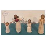 Four Willow Tree Figurines