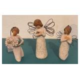 Three Willow Tree Figurines