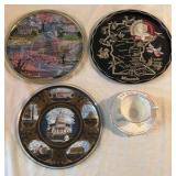 Souvenir Trays, Plate, and Cup and Saucer