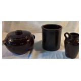 Lot of Brown Crockery