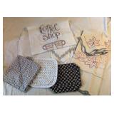 Hand Embroidered Linens and Hand Made Potholders
