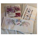 Towel set and Hand Embroidered Pillowcases