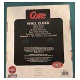 Coca-Cola Wall Clock Featuring Dale Sr and Jr