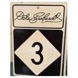 Earnhardt Signs and License Plate Cover