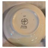 Ballerina Oven Proof Bowl and Platter with matching Cream and Sugar and a pair of Lenox Candle Holders