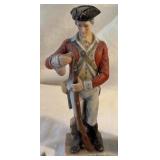 Two Handpainted Soldiers and Five Miniature Animals