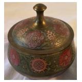 A Collection of Trinket Boxes and an Oriental Style Vase